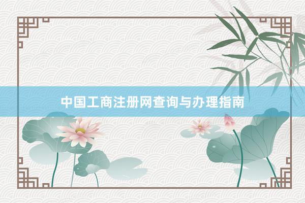 中国工商注册网查询与办理指南
